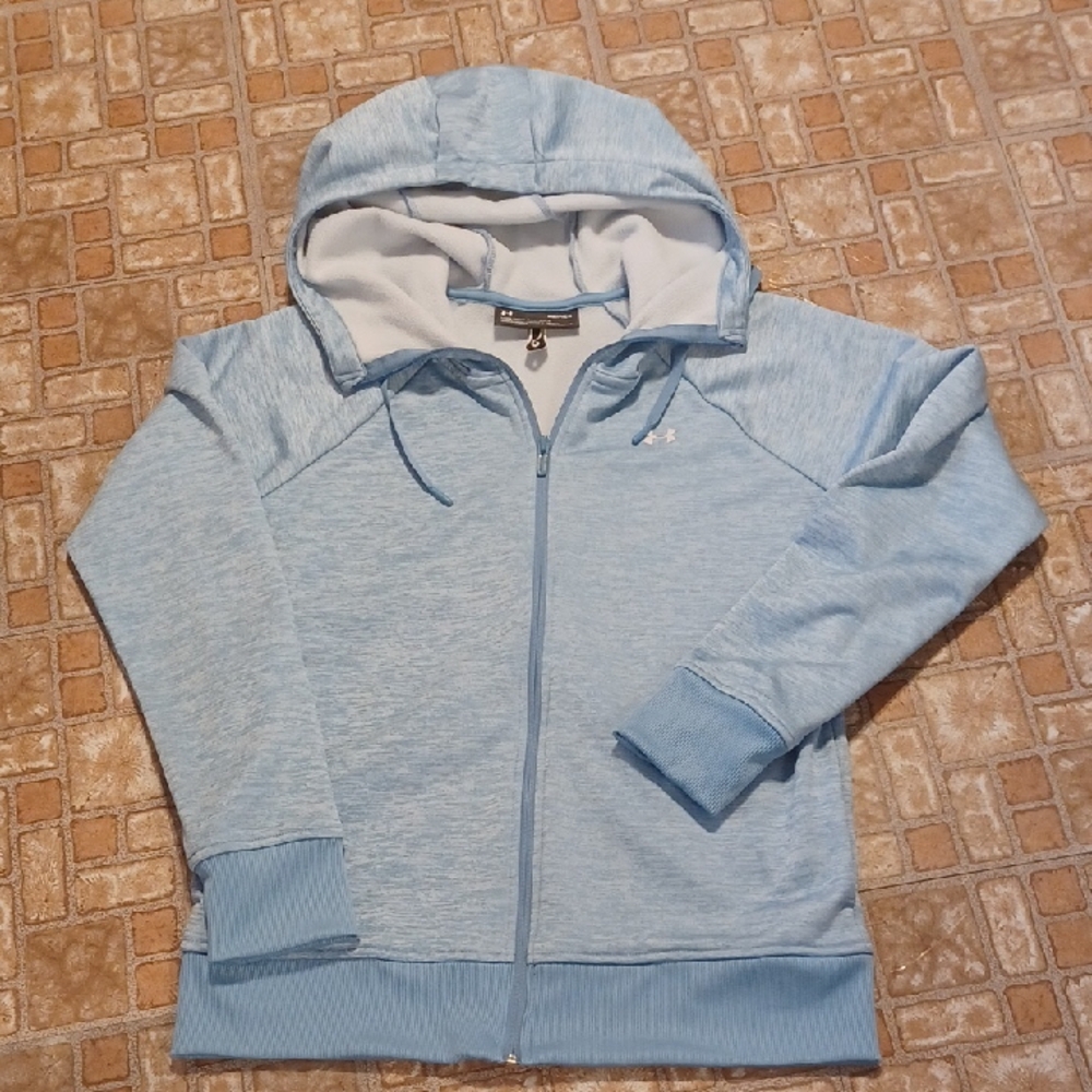 Under Armour Sky Blue ColdGear Hoodie Women's Size Small